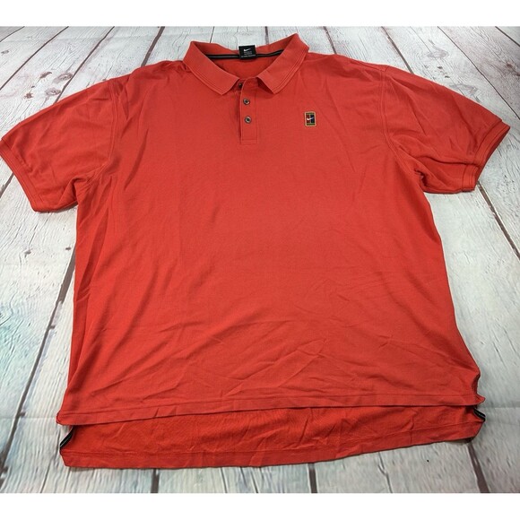 Nike Court NikeCourt Tennis Mens Red Polo Shirt - Picture 1 of 9
